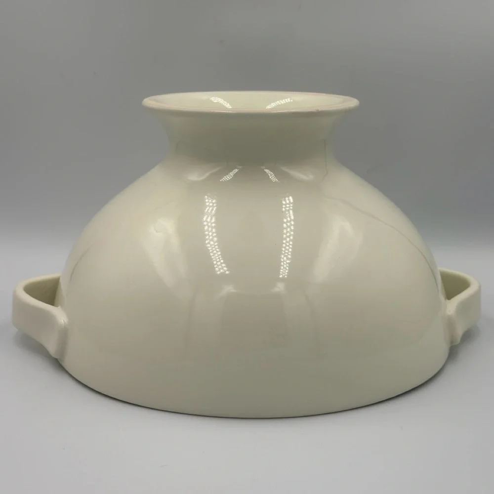 Pottery Barn Studio Ivory by Barbara Eiger Large Pedestal Serving Bowl